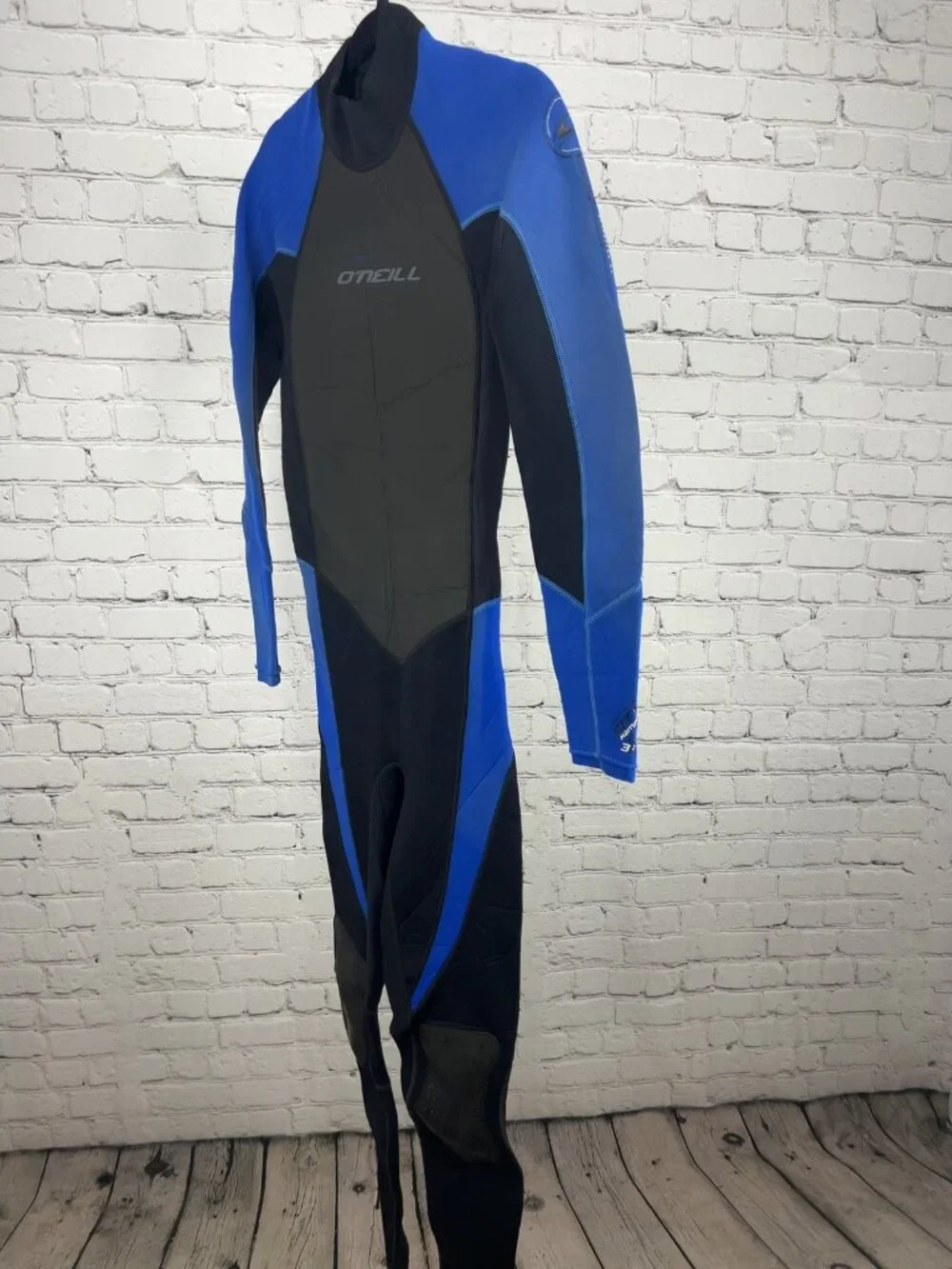 O'Neill Hammer Blue Black 3/2 Ultraflex Back Zip Full Body Wetsuit MT